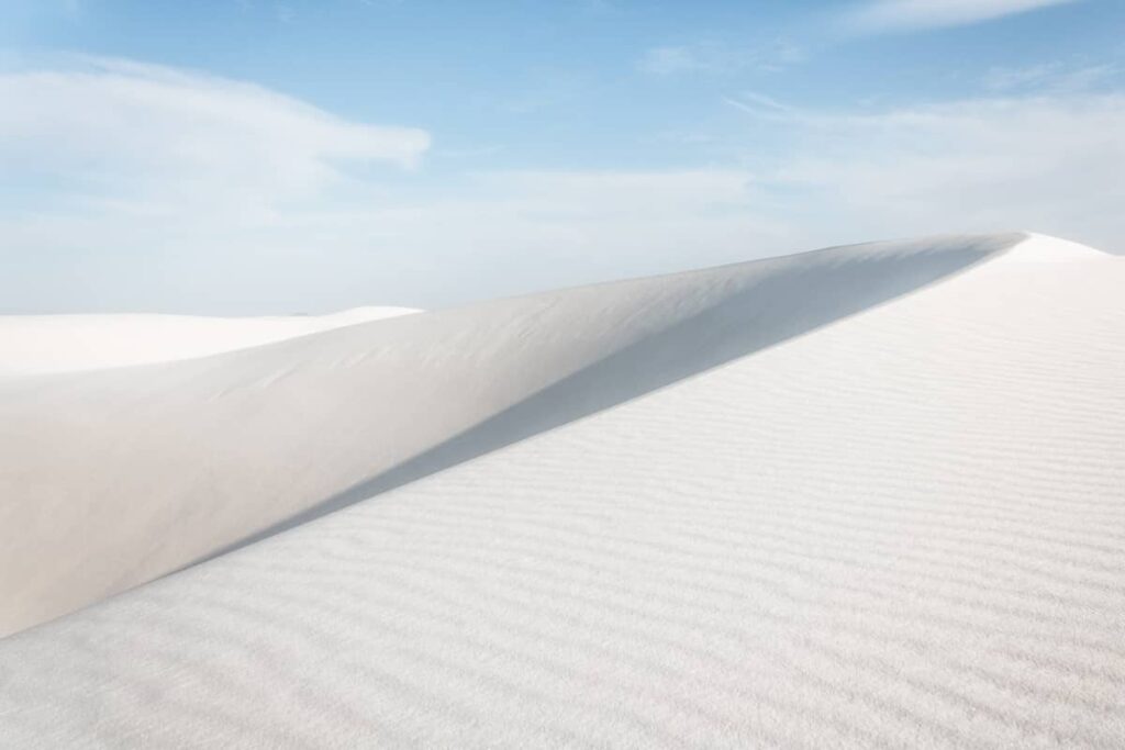 a photo of a sand dune at White Sands National Park